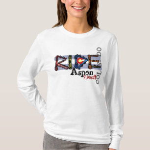 Ride Aspen Colorado snowboard hoodie T-Shirt
