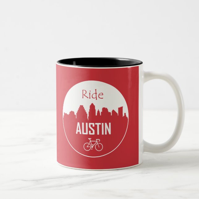 Ride Austin Two-Tone Coffee Mug (Right)
