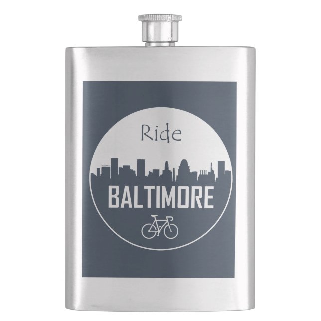 Ride Baltimore Hip Flask (Front)