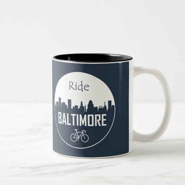 Ride Baltimore Two-Tone Coffee Mug (Right)