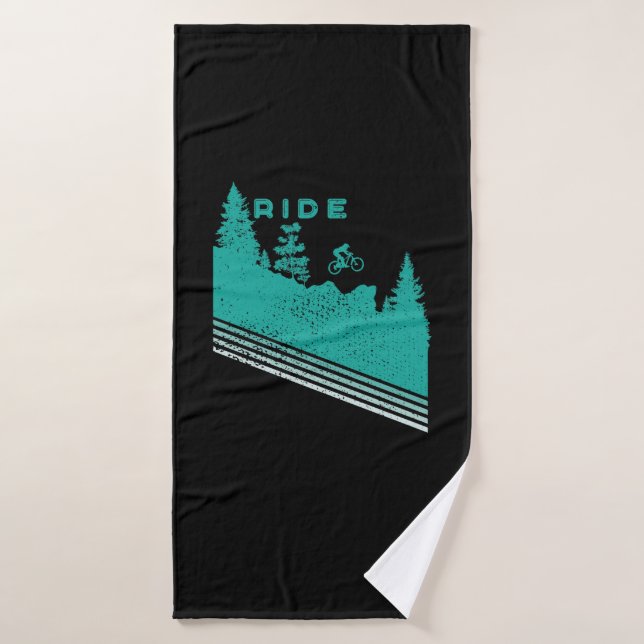 Ride Bike Bath Towel (Bath Towel)