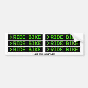 > RIDE BIKE BUMPER STICKER