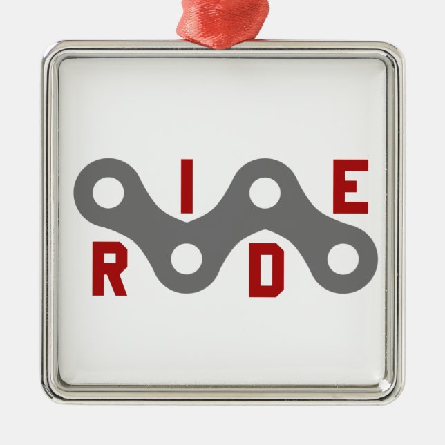 Ride (Chain) Metal Tree Decoration (Front)