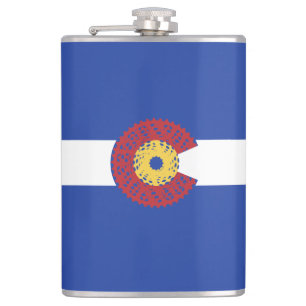 Ride Colorado (Bicycle Cassette) Hip Flask