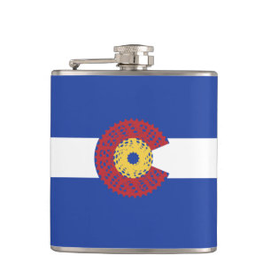 Ride Colorado (Bicycle Cassette) Hip Flask