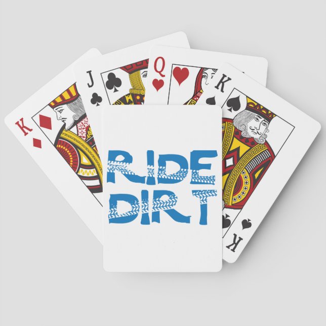 Ride Dirt Playing Cards (Back)