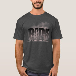 Ride Eat Sleep MTB Repeat Mountain Biking1300 T-Shirt
