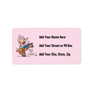 Ride Em Cowgirl T-shirts and Gifts Label