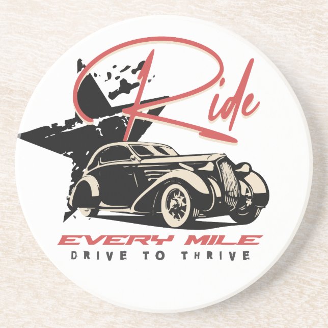 Ride Every Mile Coaster (Front)