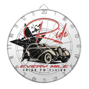 Ride Every Mile Dartboard