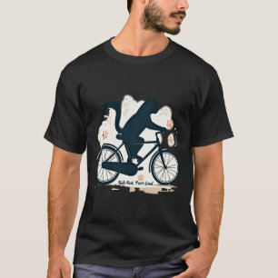 Ride Fast Purr Loud Funny Black Cat T-Shirt