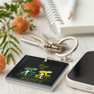Ride For Glory Canvas Art Key Ring