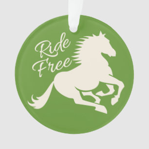 Ride Free custom colour ornament