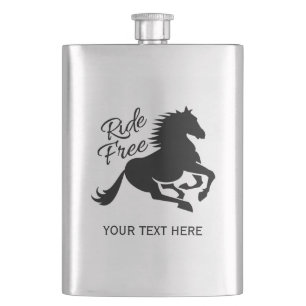 Ride Free custom flask