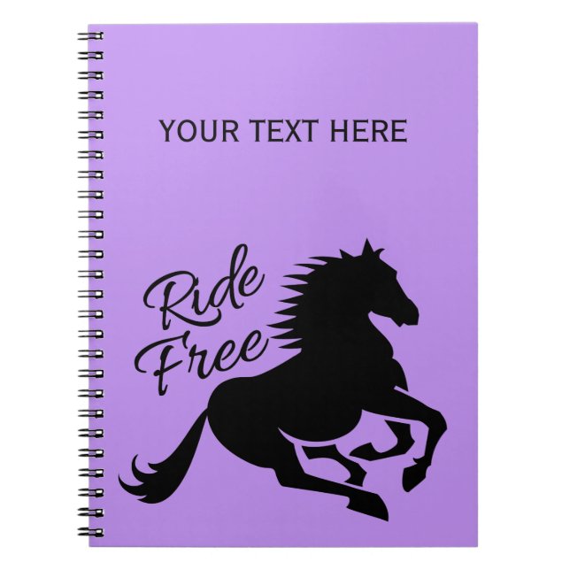 Ride Free custom notebook (Front)