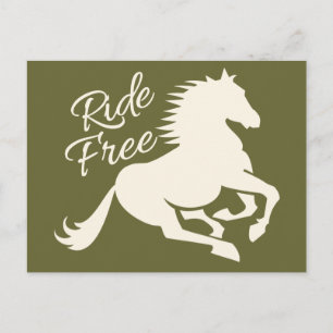 Ride Free custom postcard