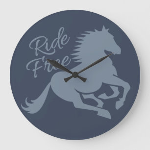 Ride Free custom wall clock