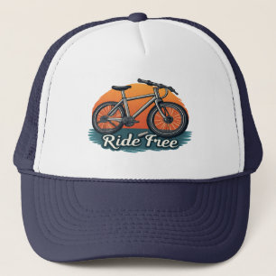 Ride Free - Vintage Bicycle Design Trucker Hat
