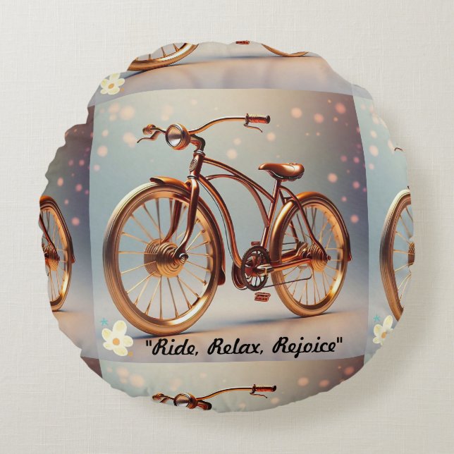 "Ride Fresh" Round Cushion (Front)