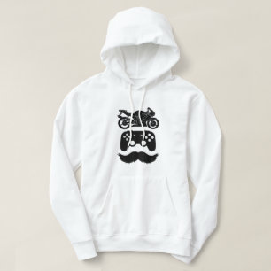 Ride.Game.Dad Black Graphic With Text (B) Hoodie