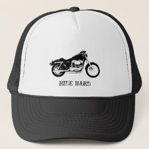 RIDE HARD Motorcycle trucker hat