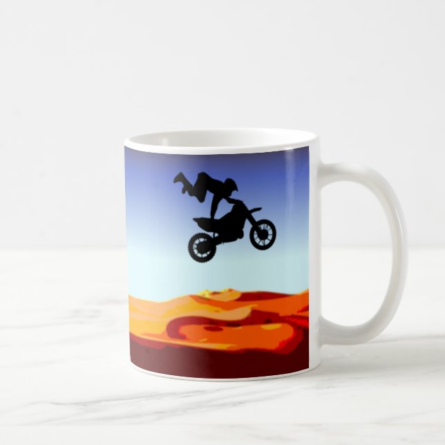 Ride It Like You Stole It Dirt Bike Stunt Coffee Mug (Right)