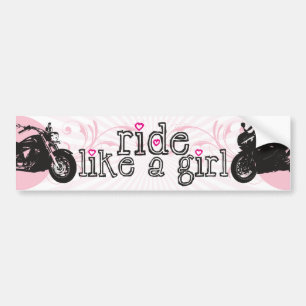 Ride Like A Girl Bumper Sticker