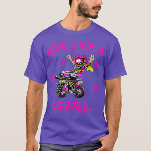 Ride Like a Girl Cute Dirt Bike Motocross Gift T-Shirt