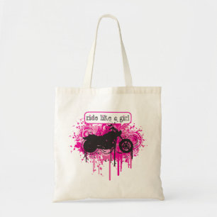 Ride Like A Girl - Paint Splatz Cruiser Tote Bag