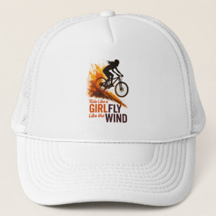 Ride Like a Girl – Vintage Splash Art MTB Trucker Hat