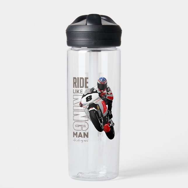 Ride Like a King | 20oz Water Bottle (Front)