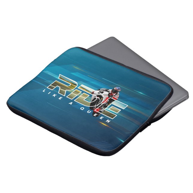 Ride Like a Queen | 13" Laptop Sleeve (Front Top)