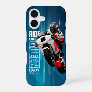 Ride Like a Queen iPhone 16 Case
