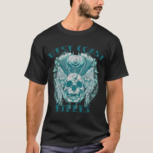 Ride Like a Warrior: Biker's Hamlet  T-Shirt (Front)