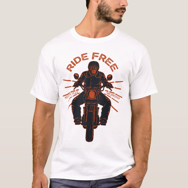 Ride Like a Warrior: Biker's Hamlet  T-Shirt (Front)