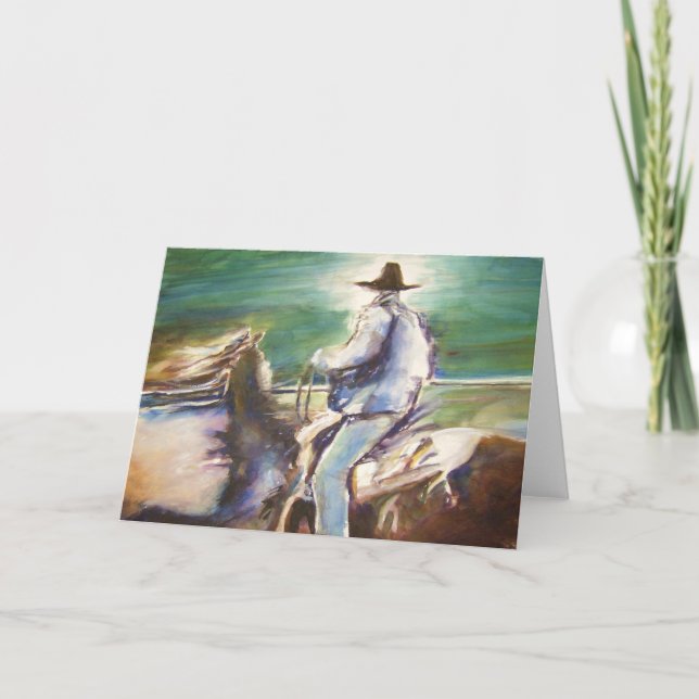 "Ride Like The Wind" Greeting Card (Front)