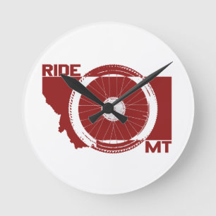 Ride Montana Round Clock
