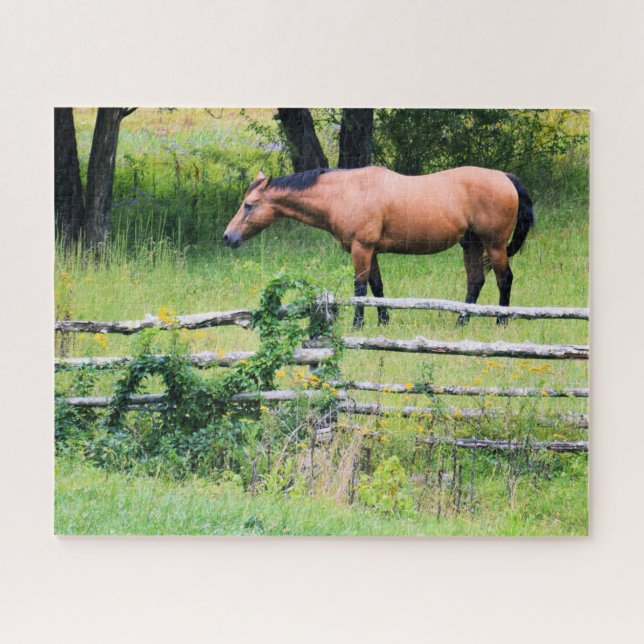 Ride More - Worry Less - Horse Ranch - 16x20 Jigsaw Puzzle (Horizontal)