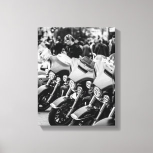 Ride Motorbike Motorcycle Biker Rider Details Canvas Print