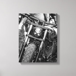 Ride Motorbike Motorcycle Biker Rider Details Canvas Print