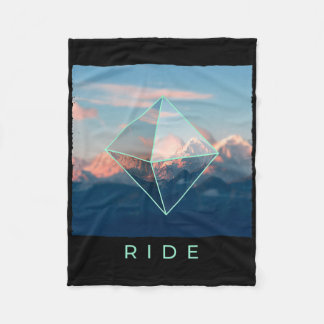 Ride Mountain Ski Snowboard Skiing Snowboarding Do Fleece Blanket