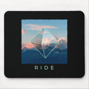 Ride Mountain Ski Snowboard Skiing Snowboarding Do Mouse Pad