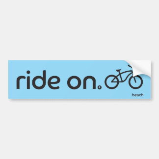 Ride On™ Beach Bumper Sticker