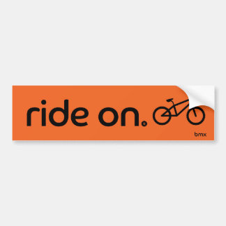 Ride On™ BMX Bumper Sticker