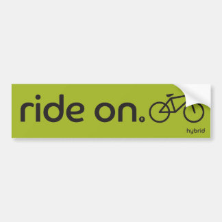 Ride On™ Hybrid Bumper Sticker