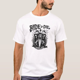 Ride or Die Gothic Reaper Biker Tee