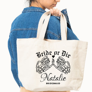 Ride Or Die Personalised Bridesmaids Till Death Tote Bag