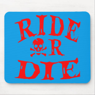 Ride Or Die Skull Biker  #USAPatriotGraphics  © Mouse Pad