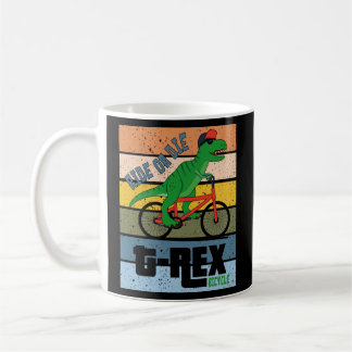Ride or Die T Rex Bicycle Coffee Mug