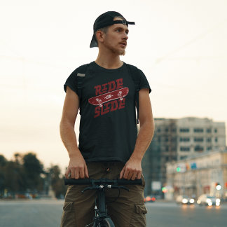 Ride or Slide Skateboard Streetwear Graphic Tee